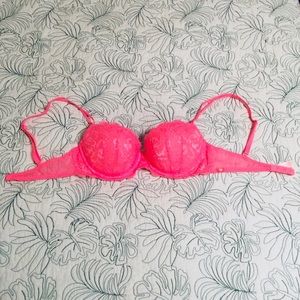 VS Pink Push-up Demi Bra